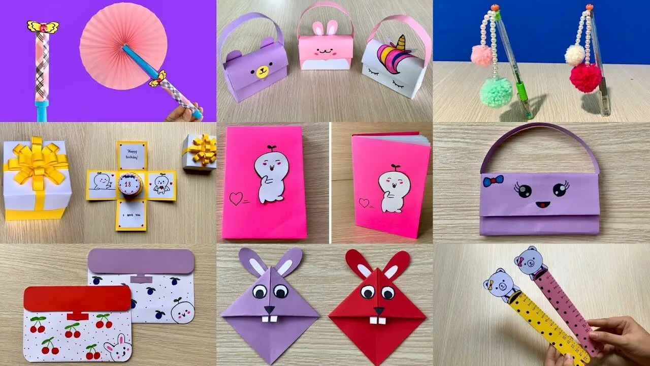 Các món đồ độc đáo dược làmt thủ công bằng giấy