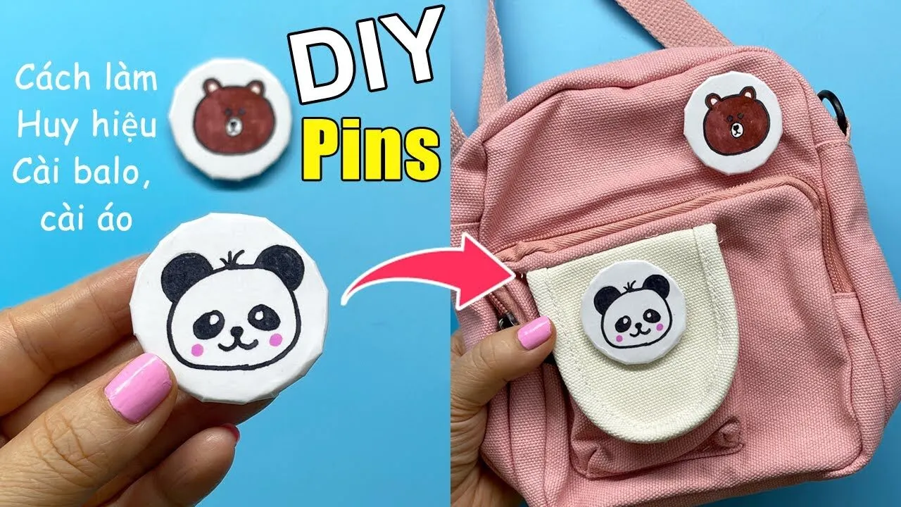 Nếu muốn khiến huy hiệu bắt mắt hơn, bạn có thể dán thêm sticker hoặc vẽ thêm họa tiết trang trí