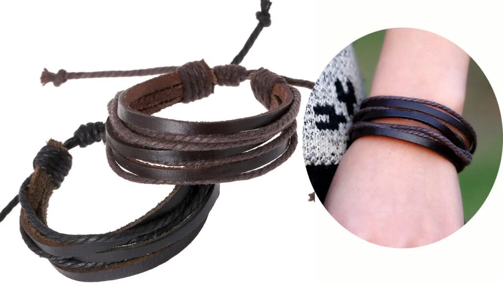 Dây da là chất liệu được nhiều người yêu thích khi làm vòng tay vì sự đa năng và độ bền mà nó mang lại